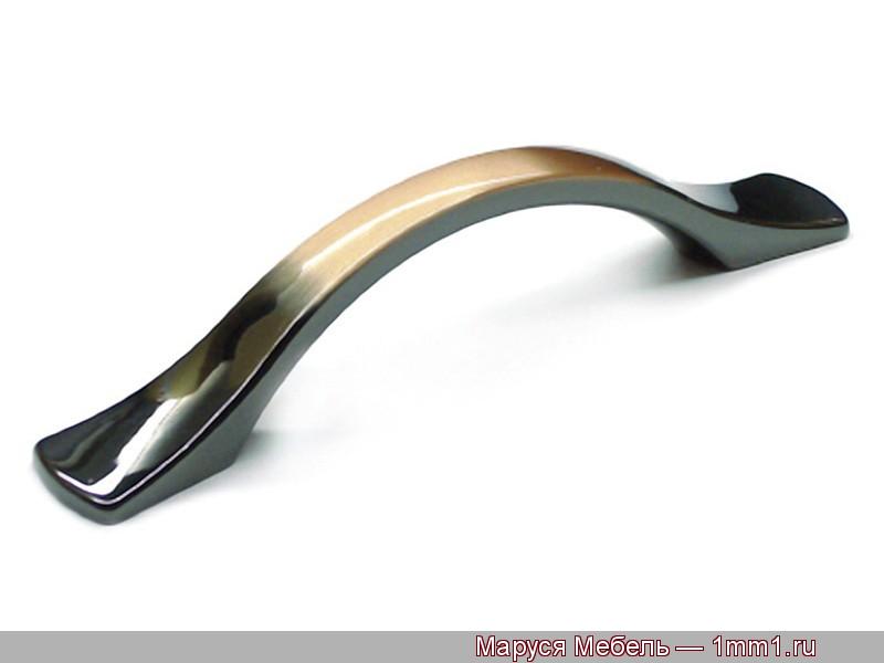 Ручки модерн: Ручка модерн-современная классика медь с чёрной полировкой, скоба 96 мм. Есть матовый никель.