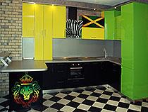 Кухня пластик с фотопечатью Кухня пластик с фотопечатью