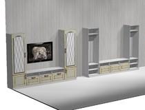 Мини-стенка из массива