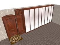 Проект шкафа-купе в прихожую с пескоструйным рисунком