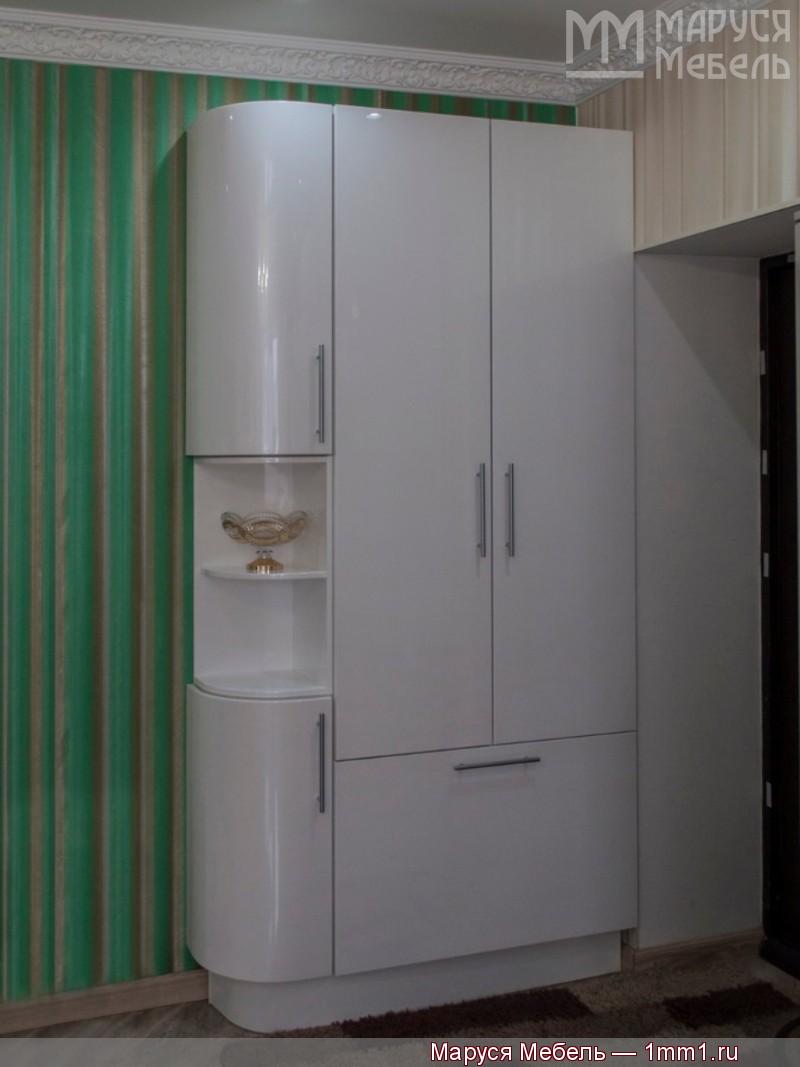 Кухня угловая вытяжка: Шкафы с радиусными дверями