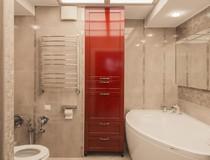 Красная мебель для ванной