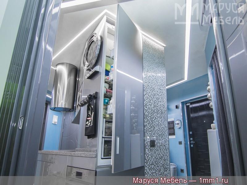 Кухня цвета металлик: Встроенный холодильник Bosch KIL82AF30R