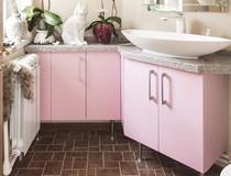 Розовая ванная
