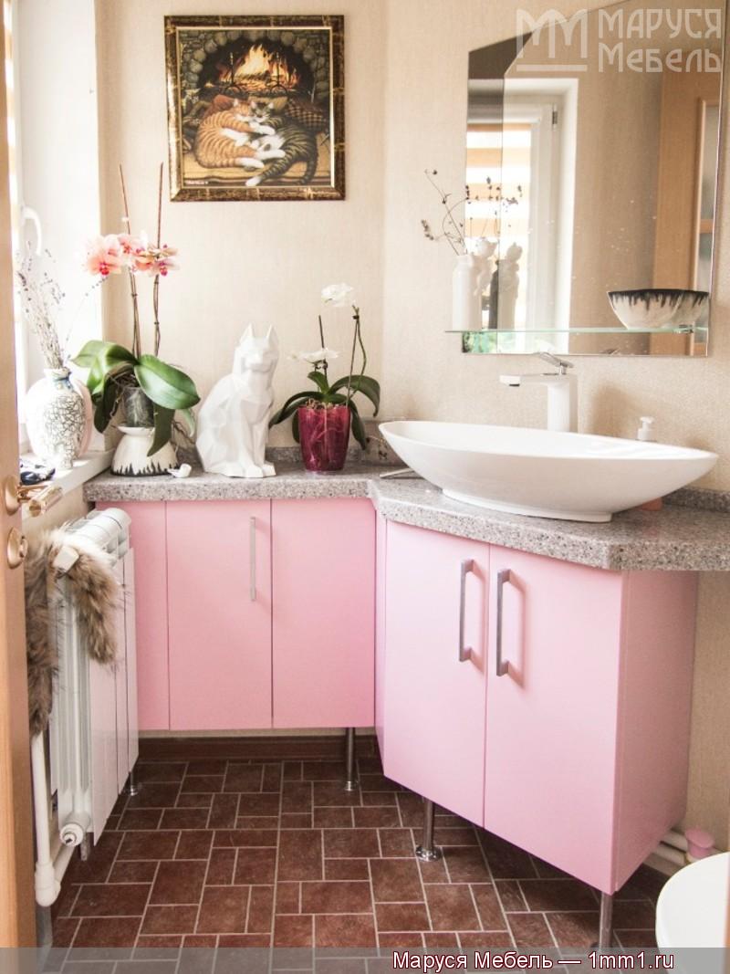 Розовая ванная: Розовая ванная