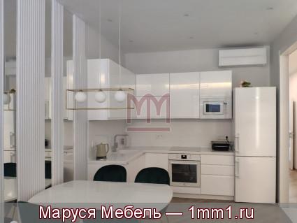 Белоснежный глянец: Фото кухни белоснежный глянец