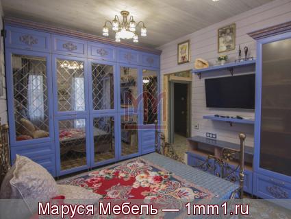 Голубая спальня: Фото голубой спальни