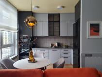 Кухня с узким бортиком