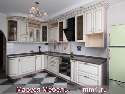 Белая кухня золотая патина: Фото белой кухни золотая патина
