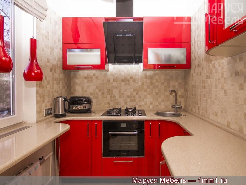 Маленькая красная кухня: Красная маленькая кухня