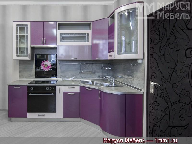 Кухня фиолетовых тонов: Кухня фиолетовых тонов. Вид 2.