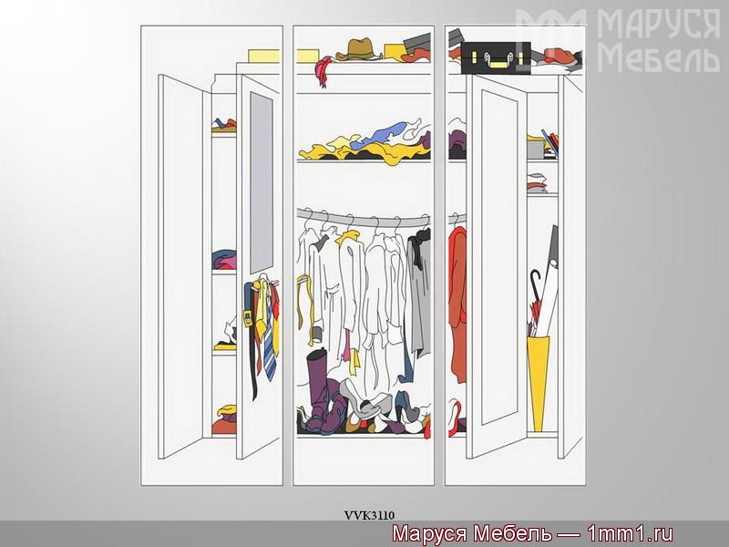 Витражи с эмалью для шкафов: Витраж, рисунок VVK3110