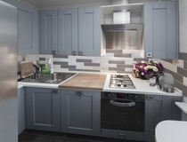 Серые кухни