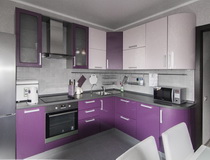 Фиолетовые кухни